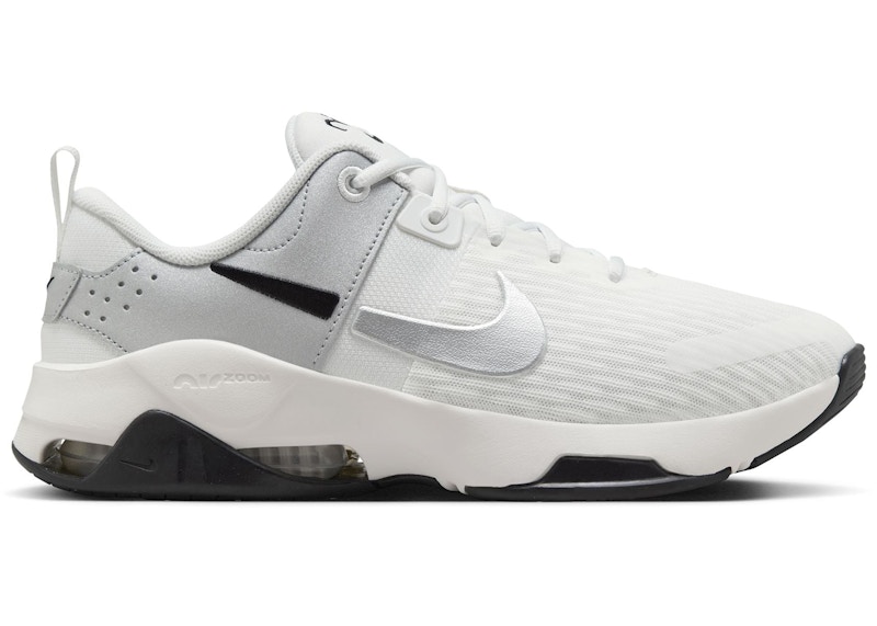 スニーカー Nike Bella 6 Premium Women's Sneakers FZ1714-100 Nike Bella 6 Premium Summit White Black Metallic Silver