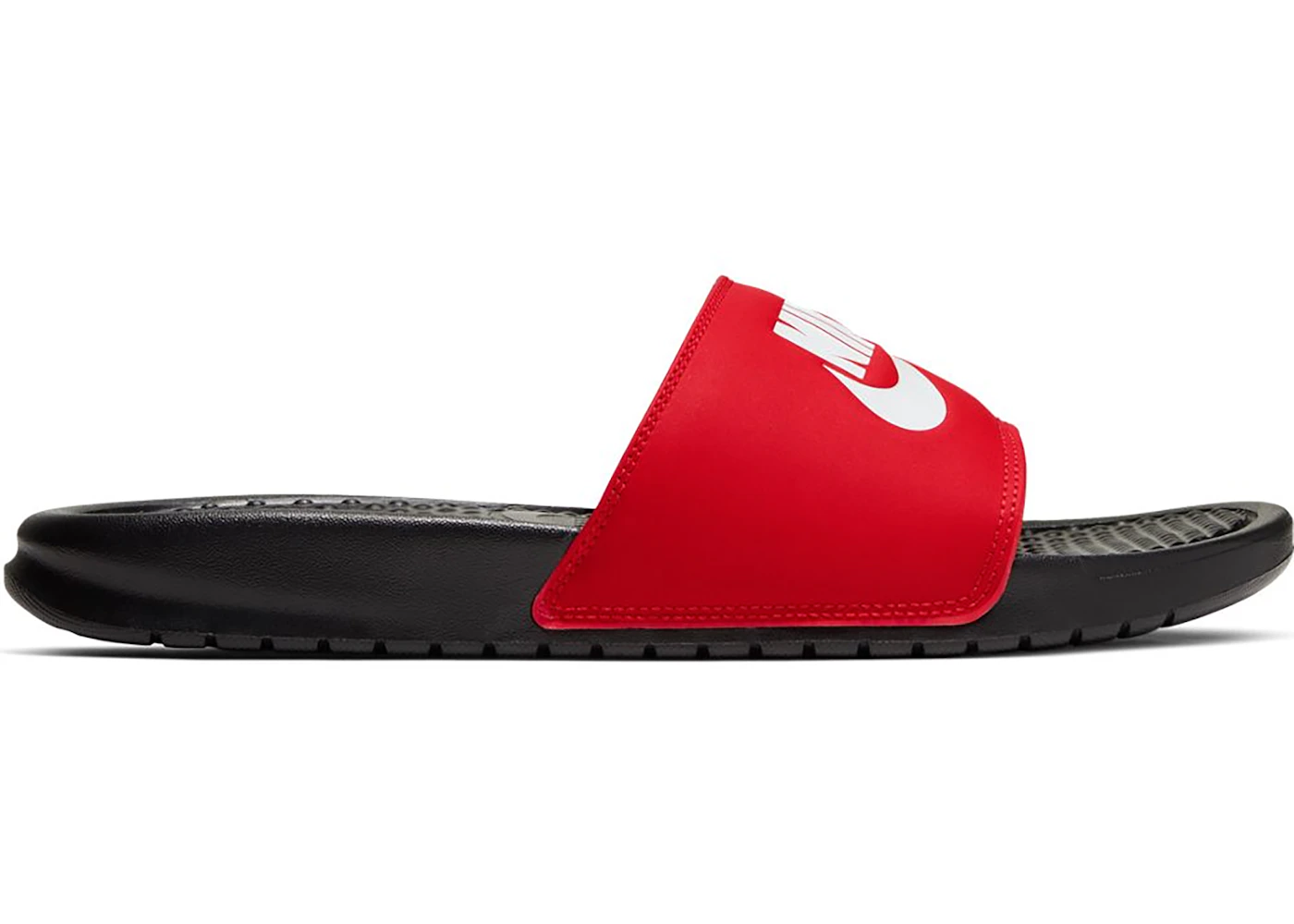 Nike Benassi JDI Black White Red Men s 343880 026 US