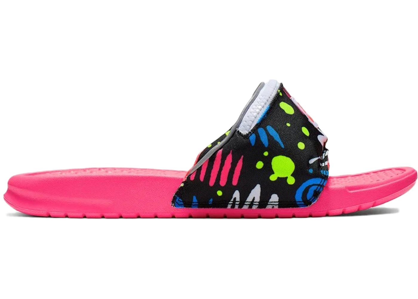 Nike Benassi JDI Print Slide Fanny Pack Neon Men's - CJ2967-600 - US