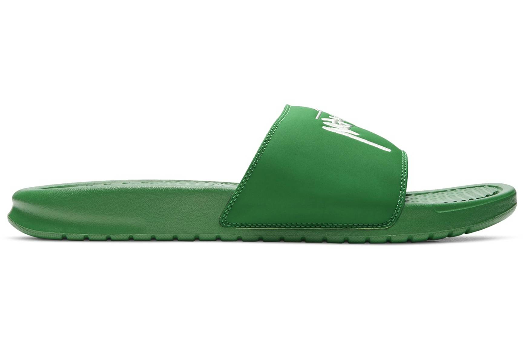 Nike Benassi Slide Stussy Pine Green Sail Men's - DC5239-300 - US