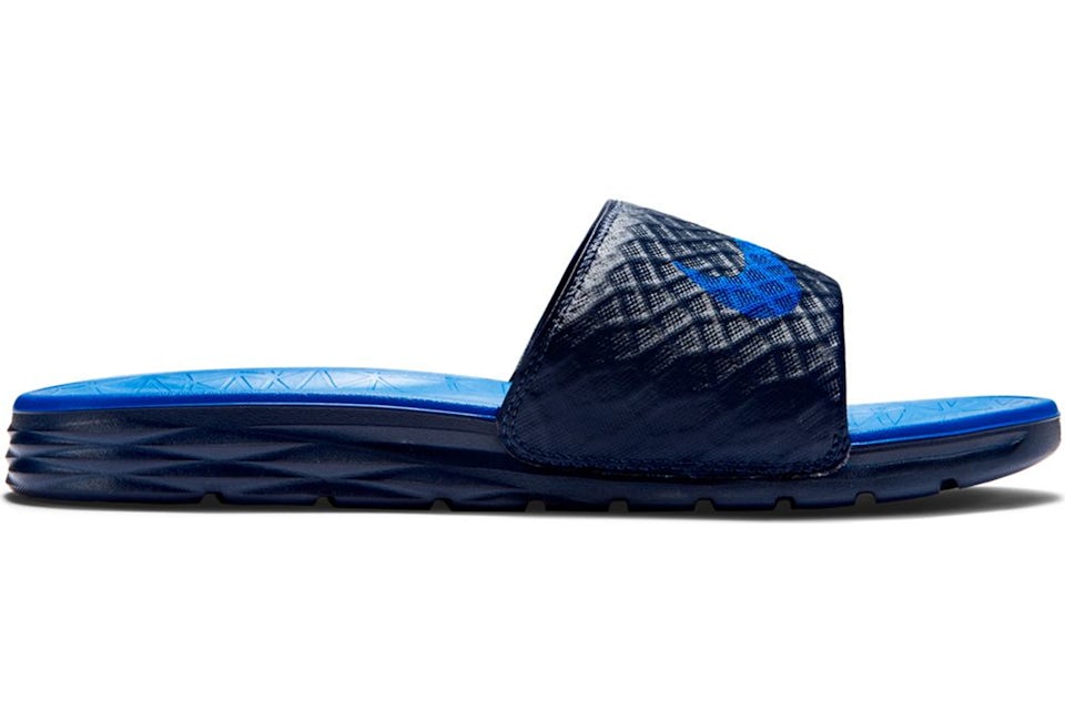 Nike Benassi Solarsoft 2 Midnight Navy Lyon Blue Men s 705474