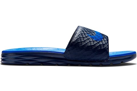 Nike Benassi Solarsoft 2 Midnight Navy Lyon Blue Men s 705474 440 US