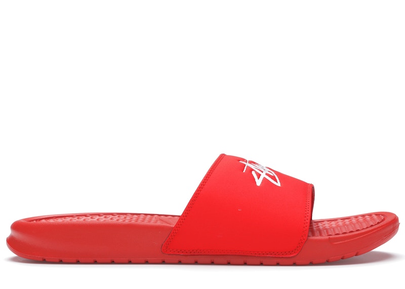 Nike Benassi Stussy Habanero Red Men s CW2787 600 US