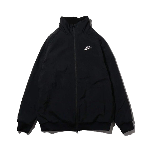 Nike Women's Big Swoosh Reversible Boa Jacket (Asia Sizing) Black