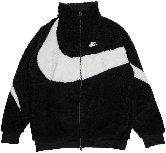 Nike Big Swoosh Reversible Boa Jacket (Asia Sizing) Hemp White