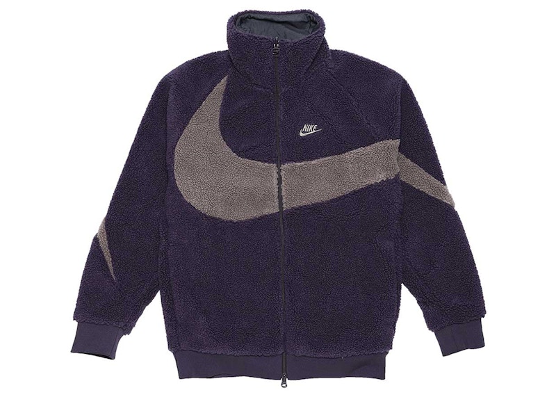 Nike Big Swoosh Reversible Boa Jacket (Asia Sizing) Cave Purple Men's -  SS22 - US