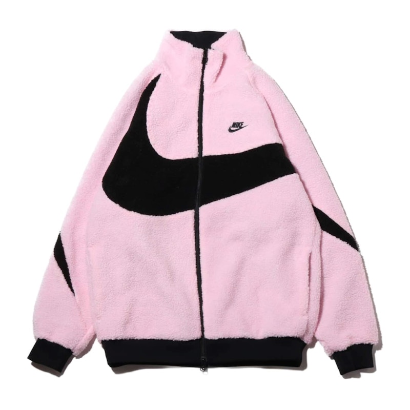 Nike Women's Big Swoosh Reversible Boa Jacket (Asia Sizing) White