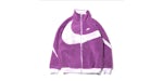 Nike Women's Big Swoosh Reversible Boa Jacket (Asia Sizing) Purple