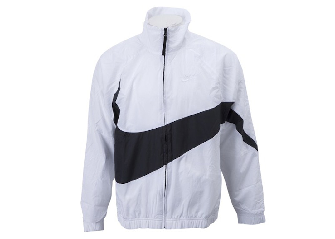 Pre-owned Nike Big Swoosh Woven Statement Jacket (asia Sizing) White