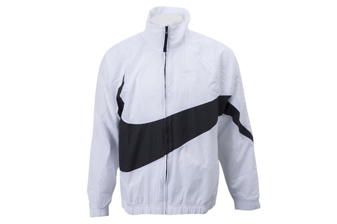 Pre-owned Nike Big Swoosh Woven Statement Jacket (asia Sizing) White