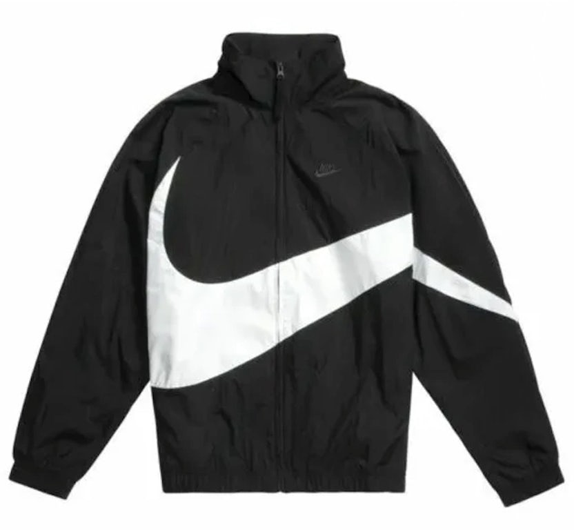 Nike Big Swoosh Woven Statement Jacket Black Homme - SS22 - FR