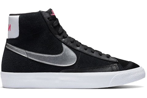 Nike Blazer 77 Mid Vintage Black Metallic Silver (Women's
