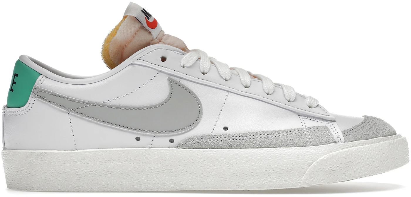 Buy Nike Men White Solid BLAZER LOW '77 VNTG Leather Sneakers