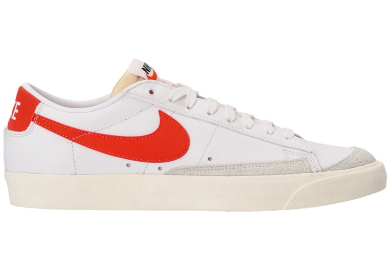 Nike Blazer Low 77 Vintage White Team Orange Men's - DA6364-104 - US