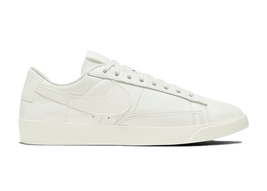 Pre-owned Nike Blazer Low Le Sail Leather (women's) In Sail/sail-sail