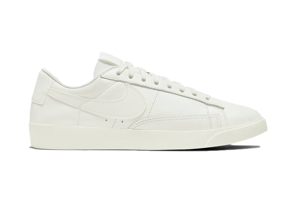 Pre-owned Nike Blazer Low Le Sail Leather (women's) In Sail/sail-sail
