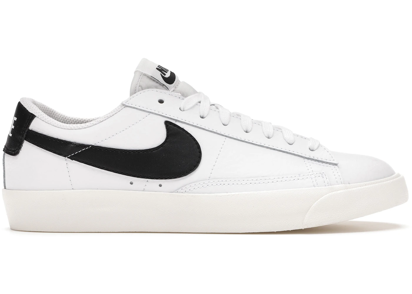 Nike Blazer Low Leather White Black Men's CI6377-101 US