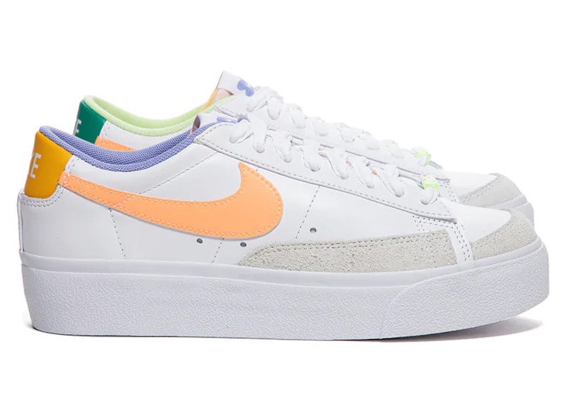 Nike Blazer Low Platform Peach Cream Light Thistle (Women's