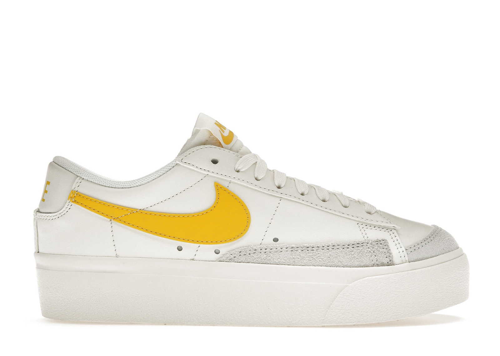 Nike Blazer Low Platform Sail Vivid Sulfur (Women's) - DJ0292-111 - US