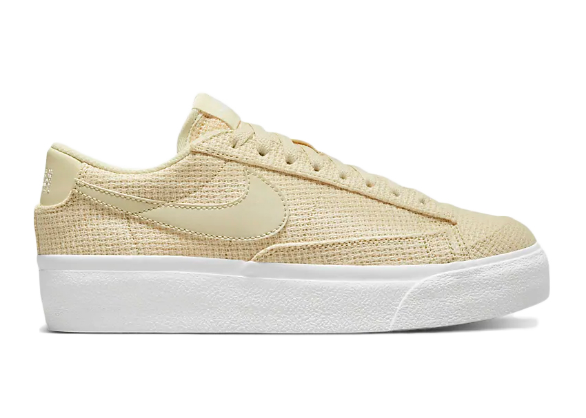 Nike Blazer Low Platform Woven Fossil (Women's) - DN0744-200 - US