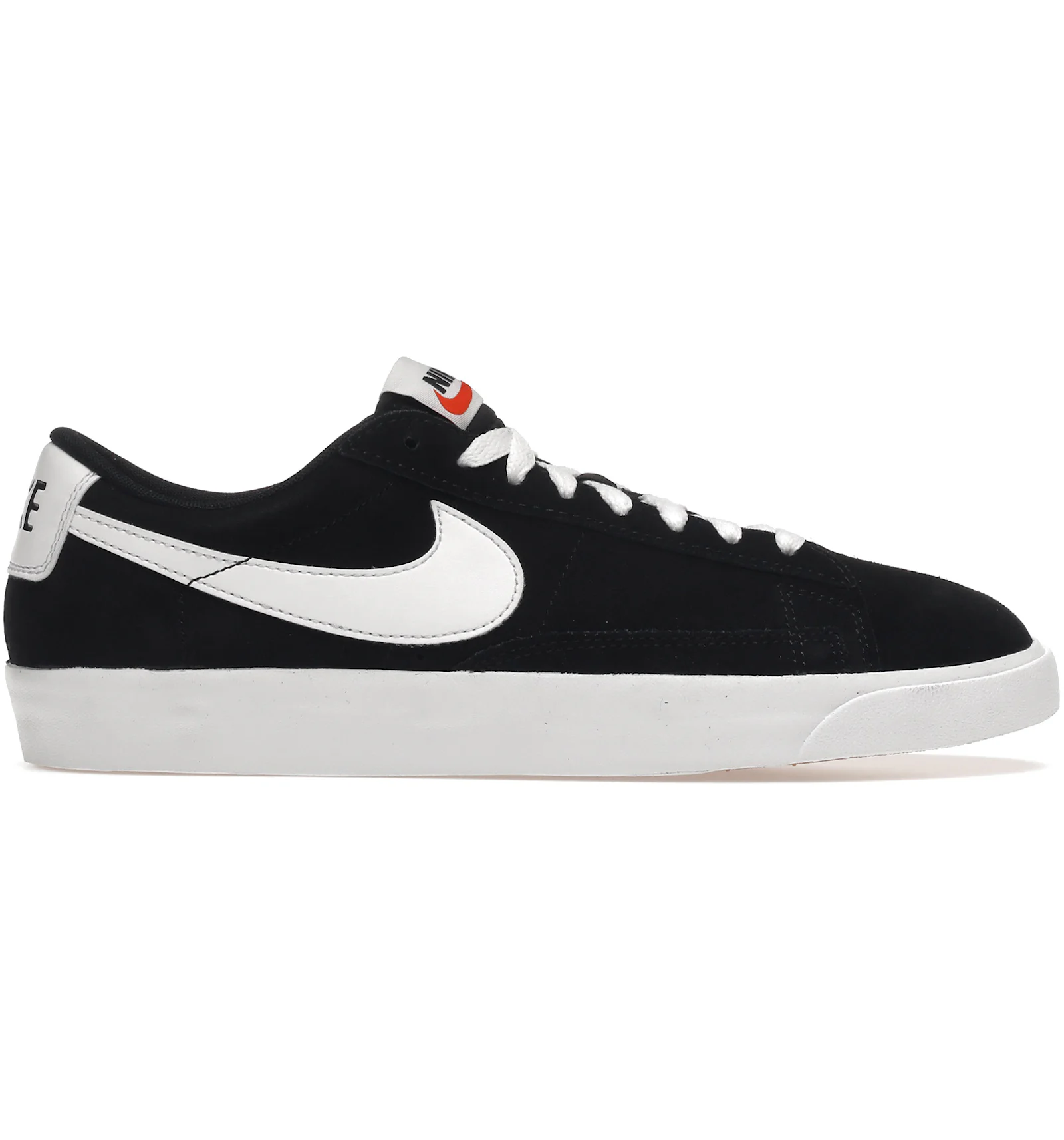 Nike blazers low black and white suede Clearance
