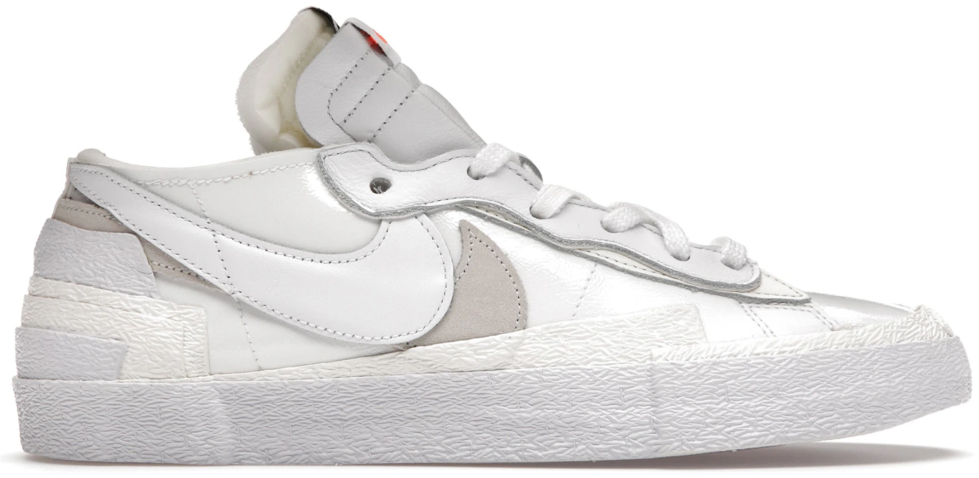 Nike Blazer Low sacai White Patent Leather Men's - DM6443-100 -