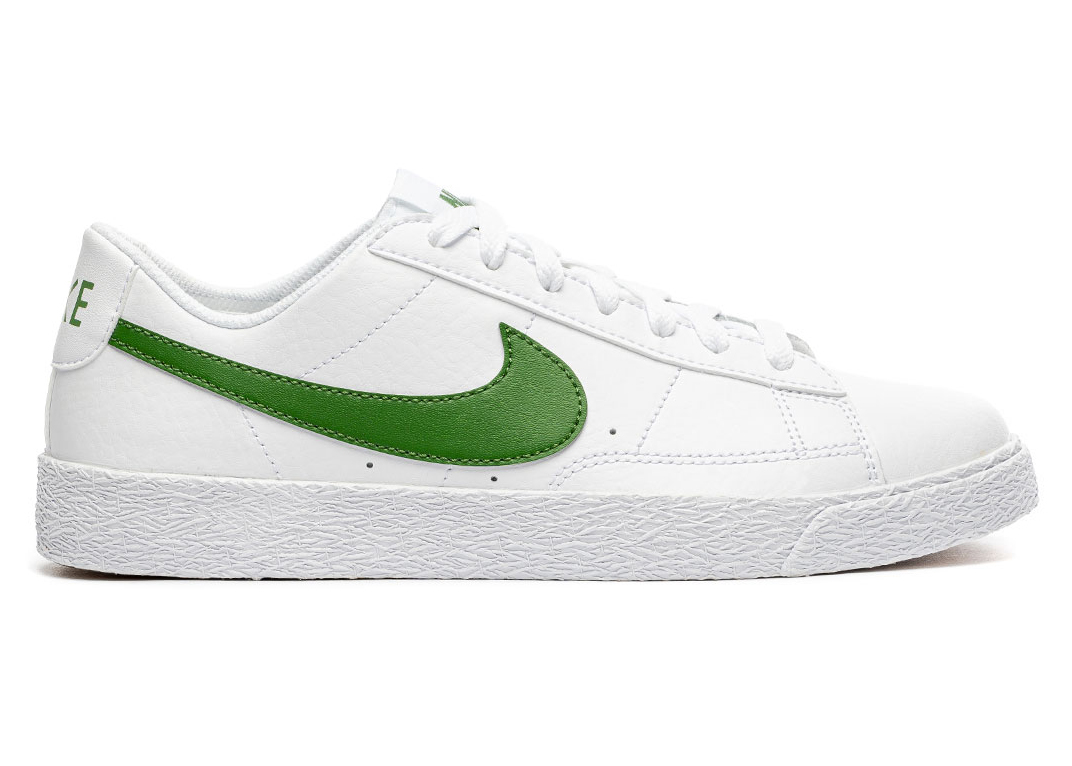Nike Blazer Low White Forest Green (GS) Kids' - CZ7576-101 - US