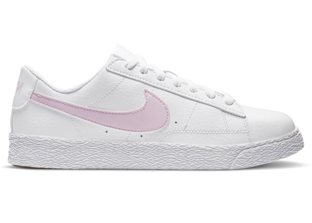 Pre-owned Nike Blazer Low White Pink Foam (gs) In White/pink Foam