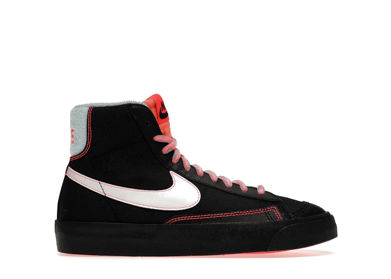 nike blazer mid 77 black and pink