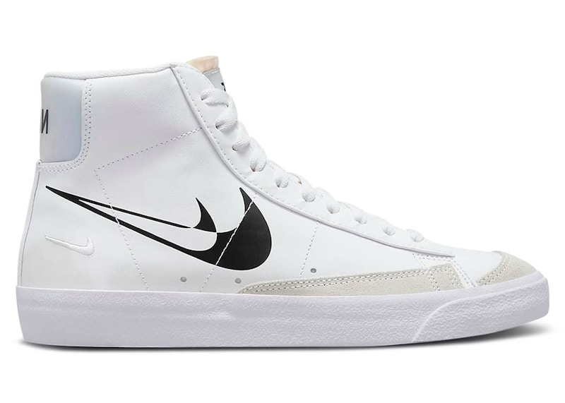 Pre-owned Nike Blazer Mid '77 Double Negative (women's) Sneakers In White/black
