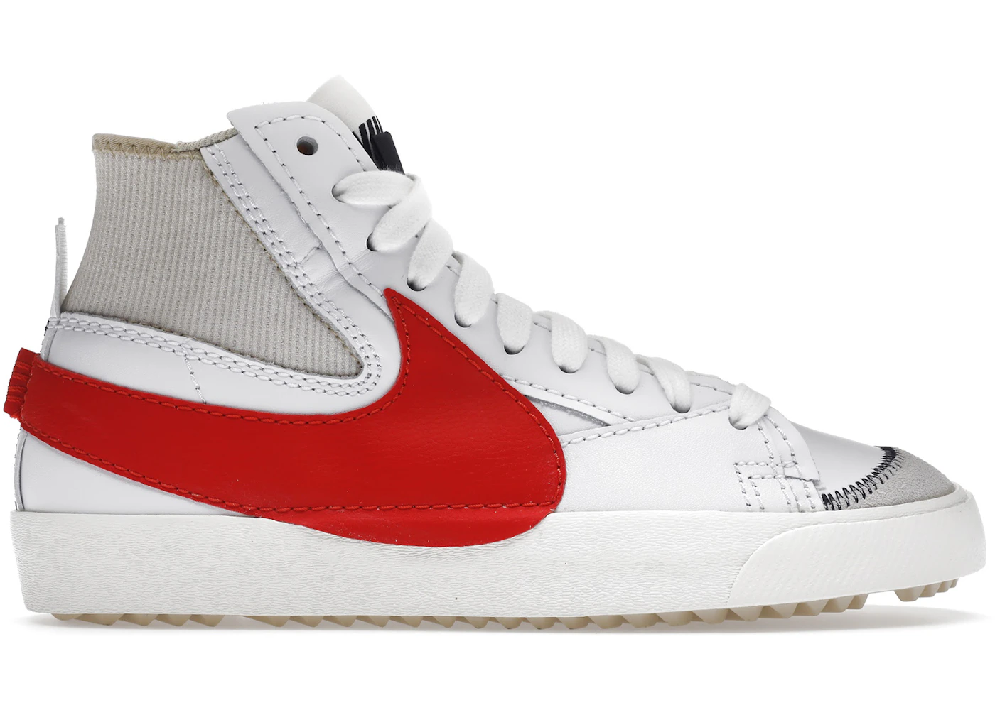White Blazer Mid 77 Red Nike Blazer Mid 77 Trainers White