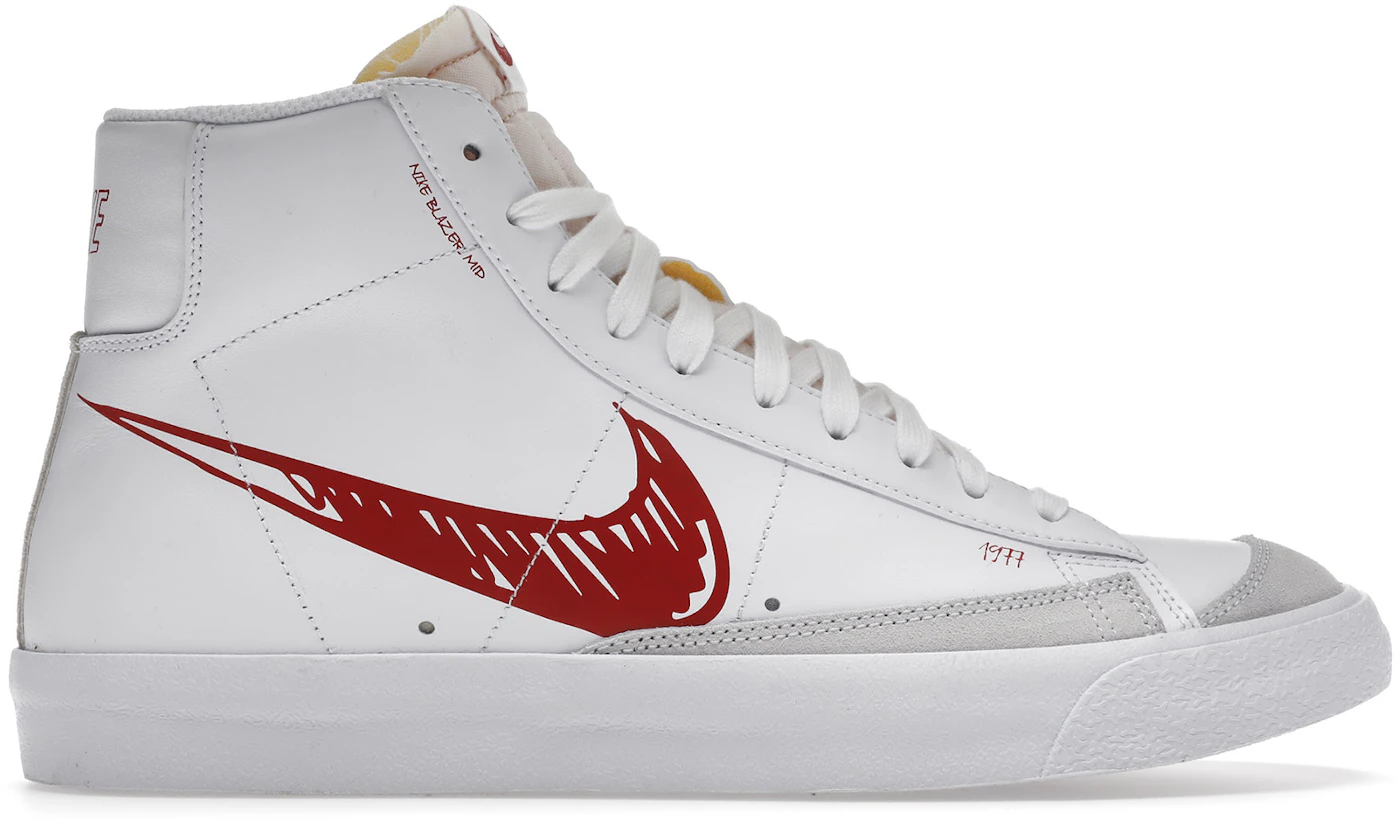 Nike Blazer 77 Sketch White Red - - US
