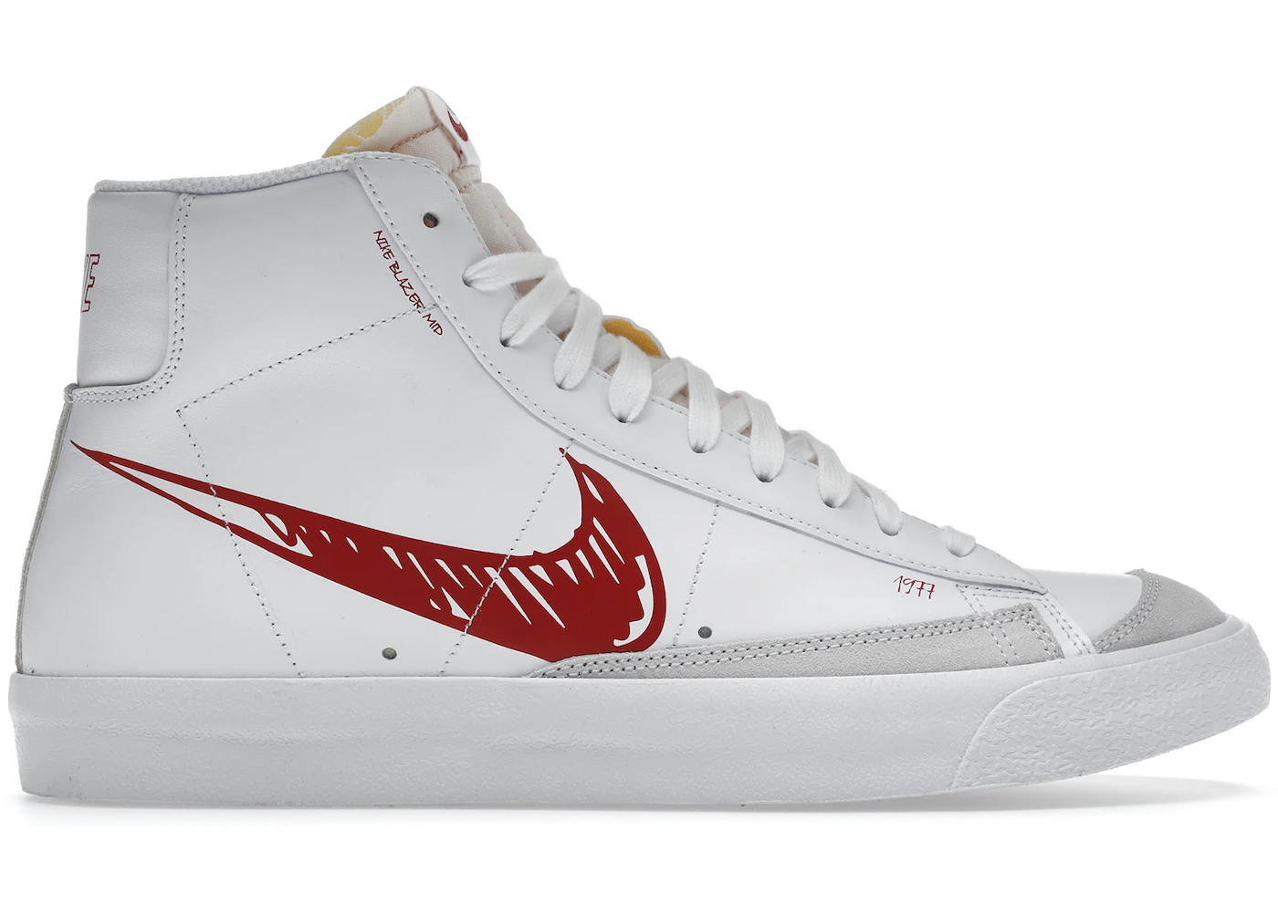 Nike Mid 77 Sketch White Red Hombre - CW7580-100 - ES
