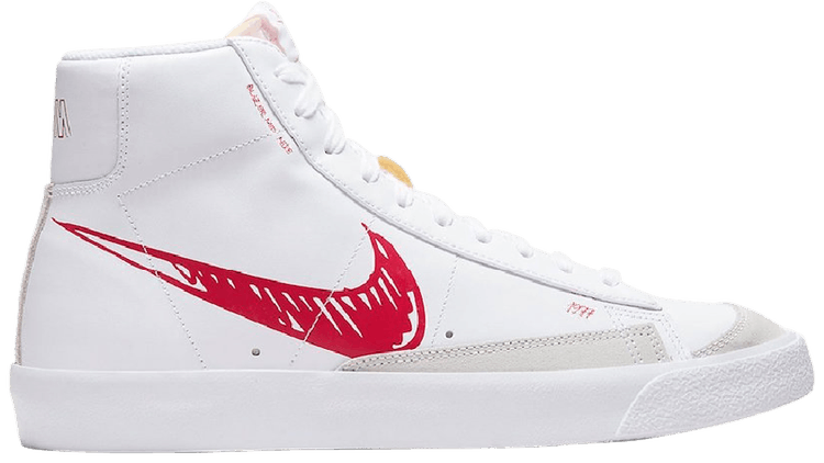 Nike Blazer Mid 77 Sketch White Red 