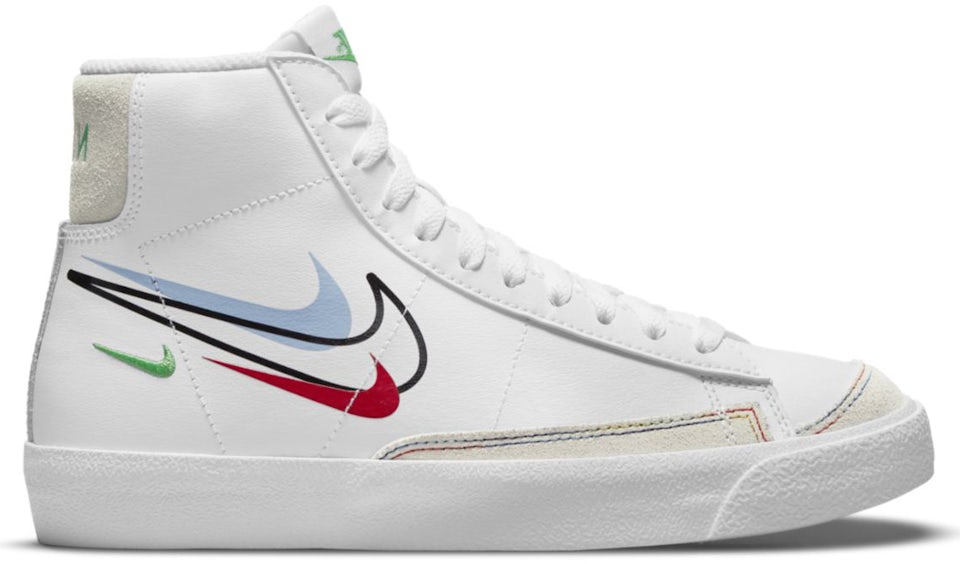 Colorful Swooshes Appear On The Nike Blazer Mid '77 Color Code Pack •