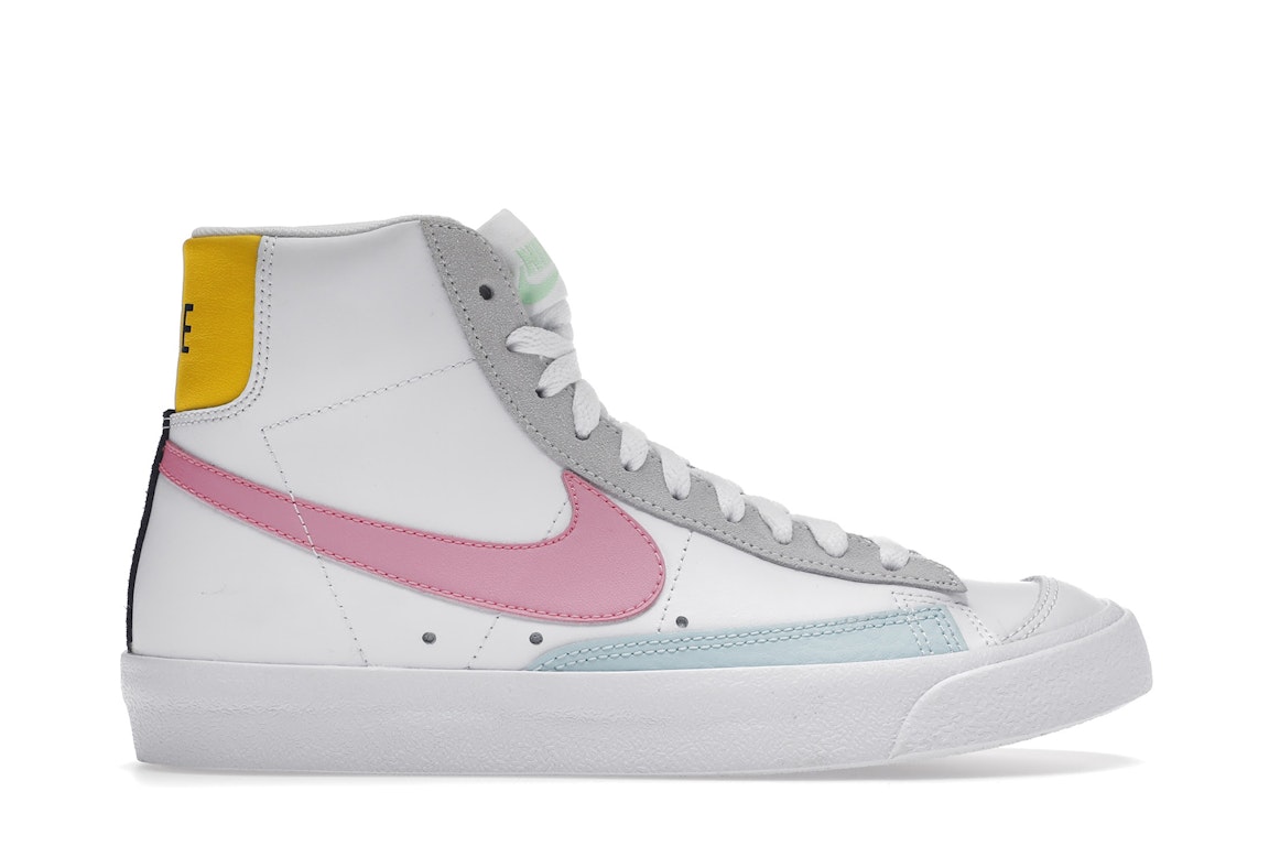 Pre-owned Nike Blazer Mid 77 Vintage Pastel (women's) In White/pink Glow/pure Platinum