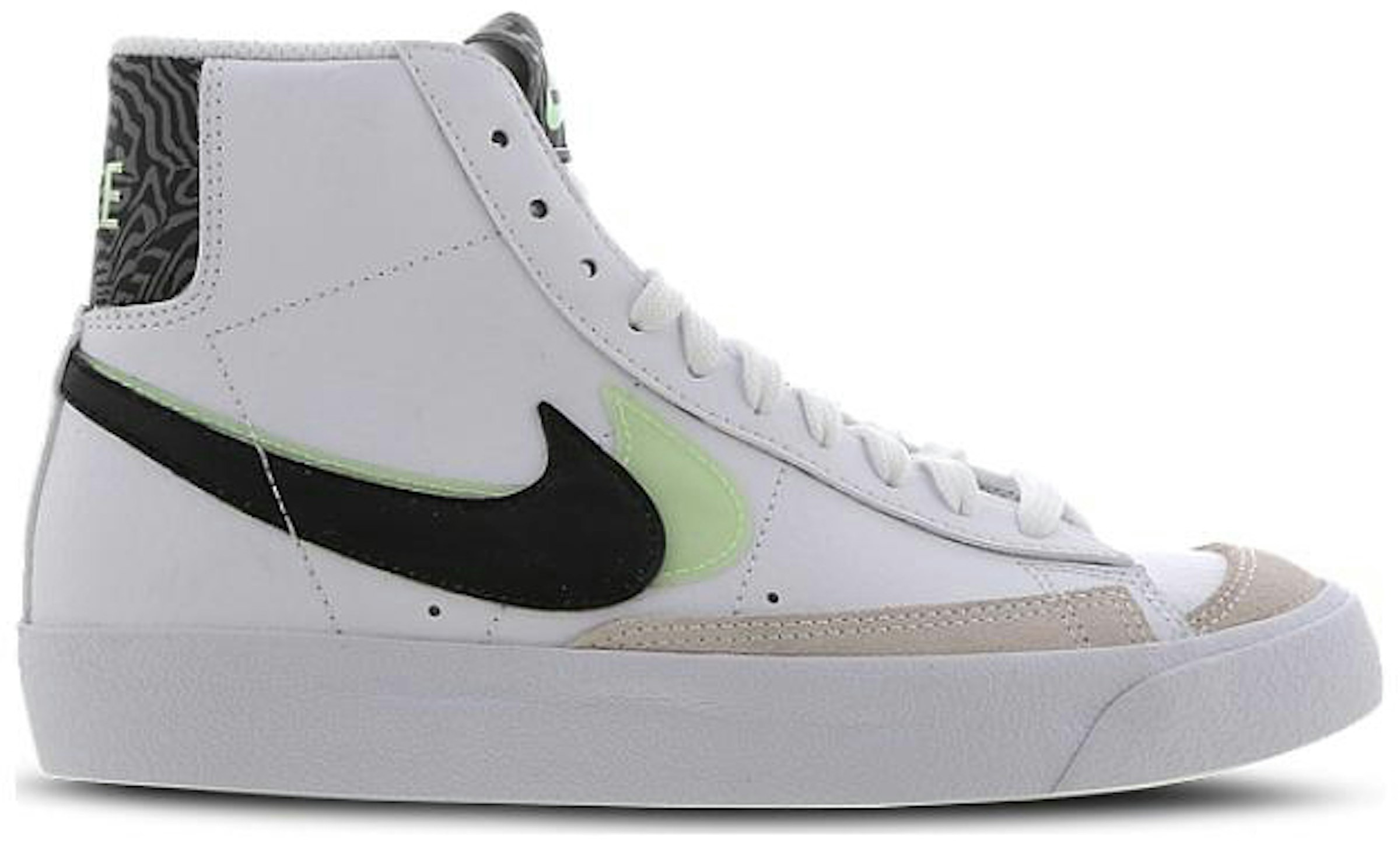 Nike Blazer Mid 77 Black Green (GS) Kids' - DD1847-100 -
