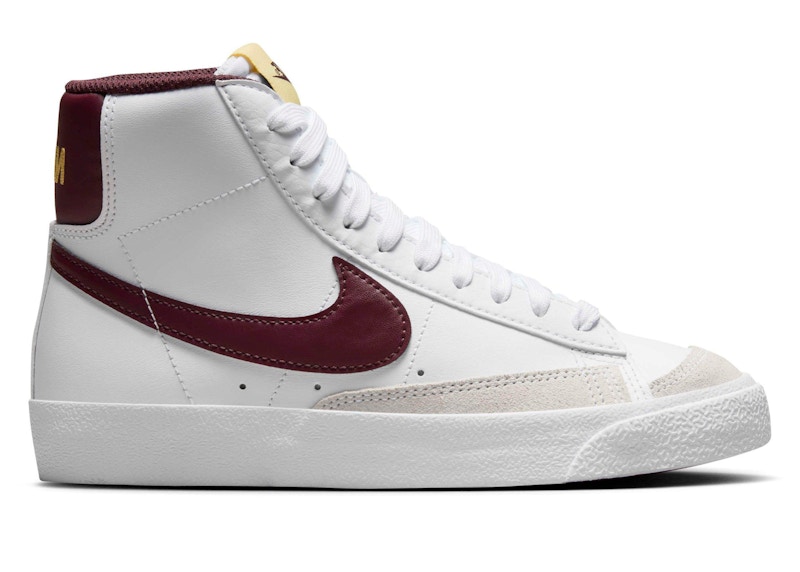 Nike Blazer Mid 77 Blanc Bordeaux Crush ado Style DA4086 119 FR