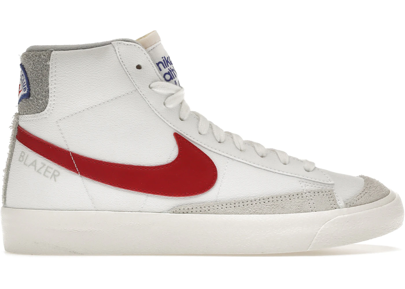 Nike Blazer Mid 77 Athletic Club White Gym Red Men's - DH7694-100 - US
