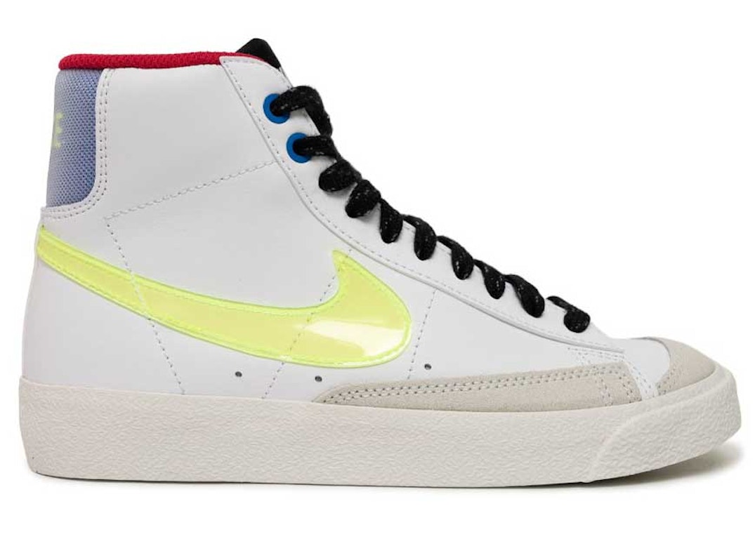 Pre-owned Nike Blazer Mid 77 White Mystic Hibiscus (gs) In White/hyper Royal/mystic Hibiscus
