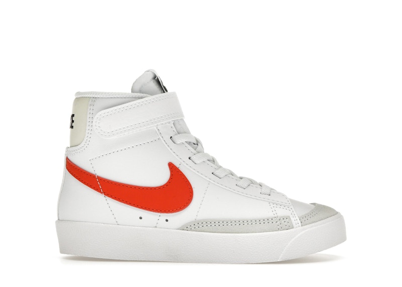 Nike blazer high vintage white red best sale