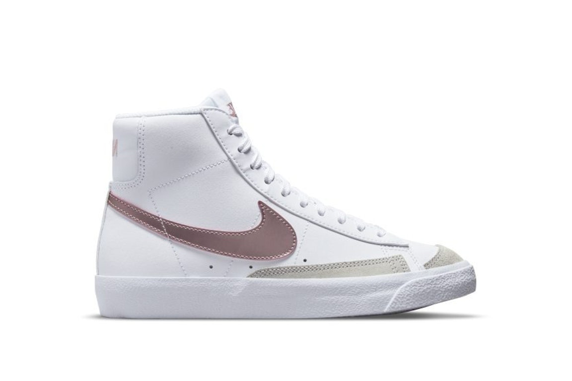 Pre-owned Nike Blazer Mid 77 White Pink Glaze (gs) In White/pink Glaze