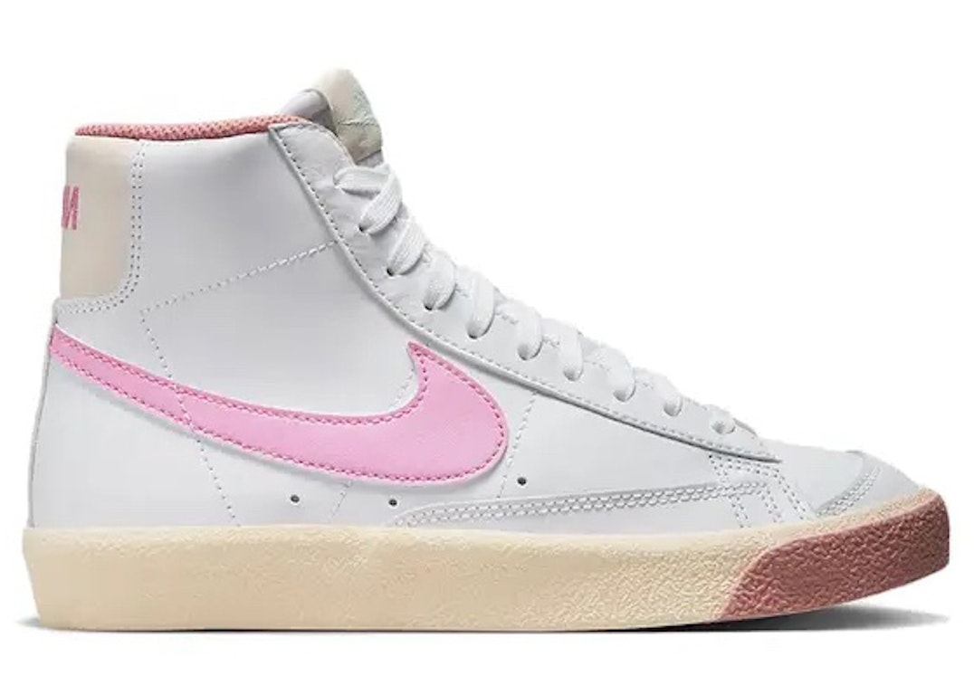 Pre-owned Nike Blazer Mid 77 White Pink Spell (gs) In White/pink Spell/guava Ice