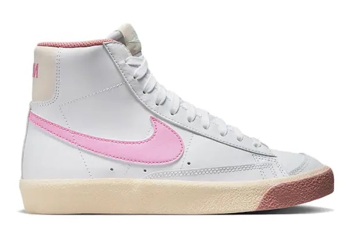 Pre-owned Nike Blazer Mid 77 White Pink Spell (gs) In White/pink Spell/guava Ice