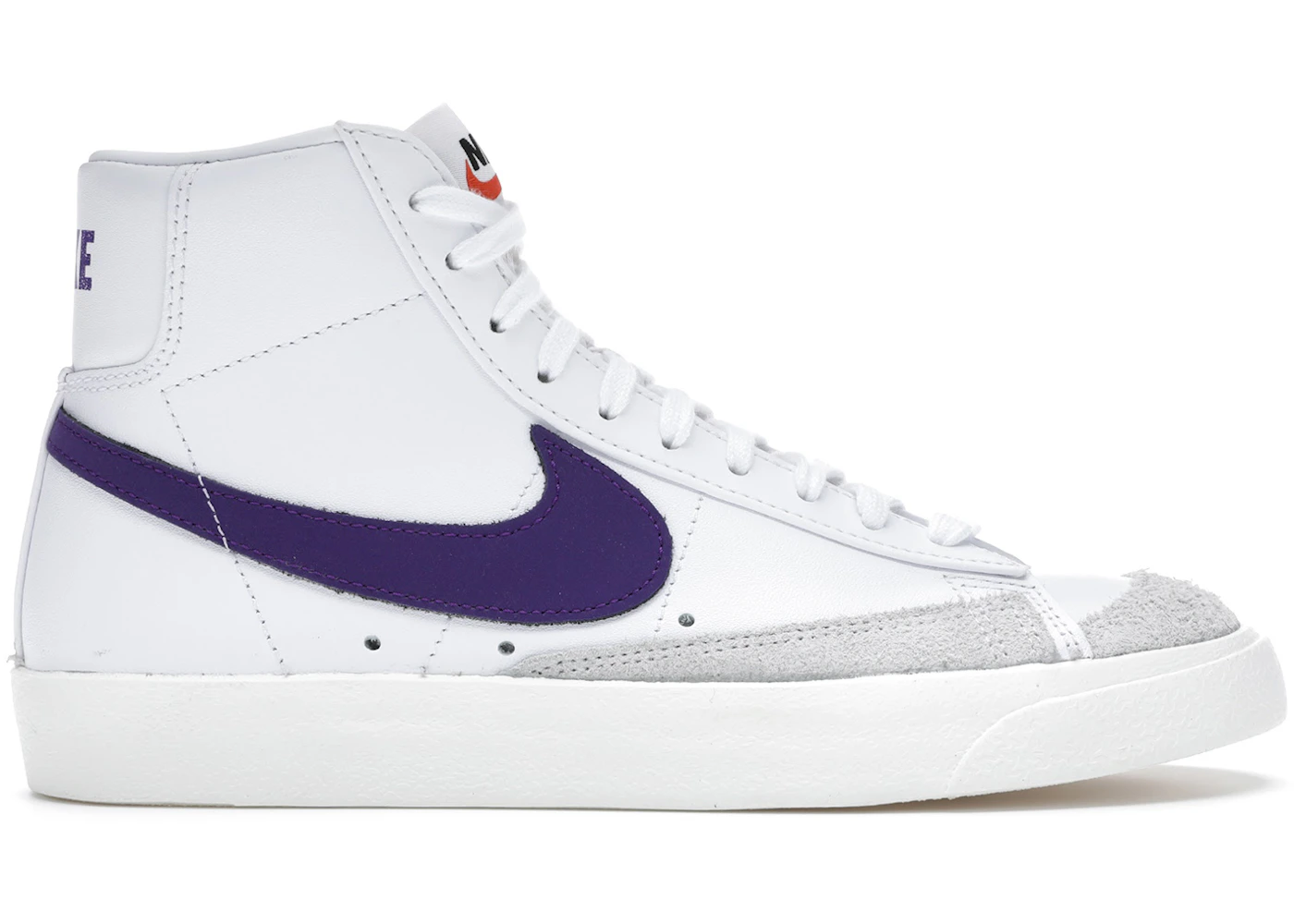 Nike Blazer Mid 77 White Voltage Purple (Women's) - CZ1055-105 - US