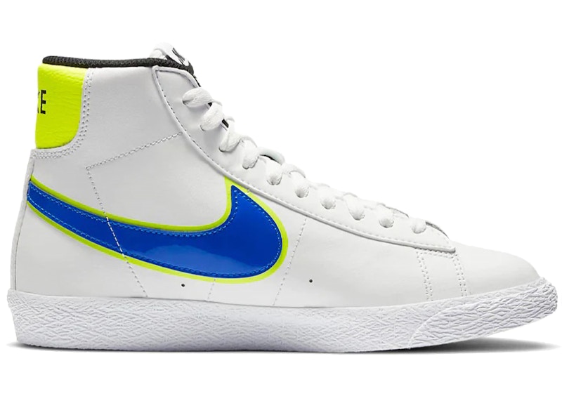 Nike Blazer Mid Racer Blue Volt GS Kids DB4677 100 US