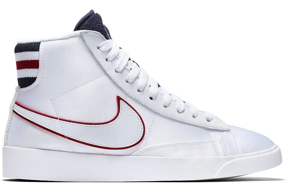 Nike Blazer Mid White Blackened Blue Red Crush Women s AV9375