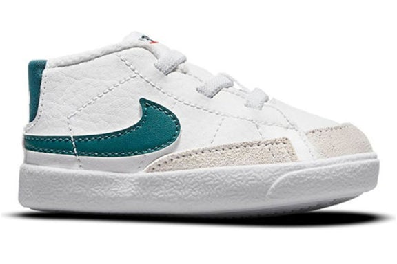 Nike Blazer Mid Bianco Dark Verde foglia di tè Verde (I)