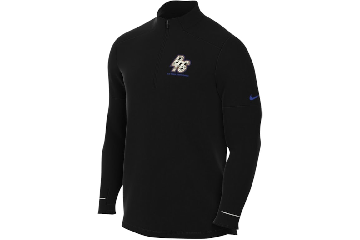 Nike Blue Ribbon Sports Running Long Sleeve Running Top Black Men's ...