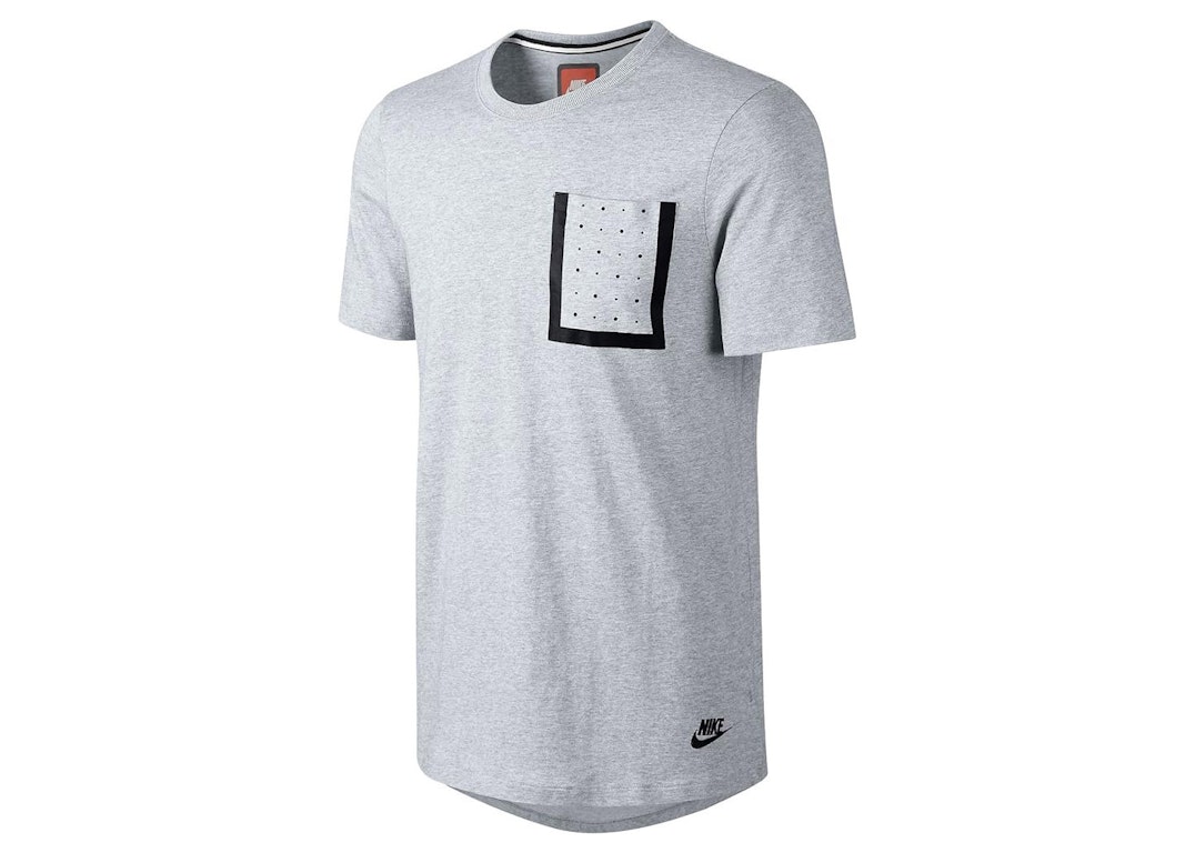 Pre-owned Nike Bonded Pocket T-shirt Grey